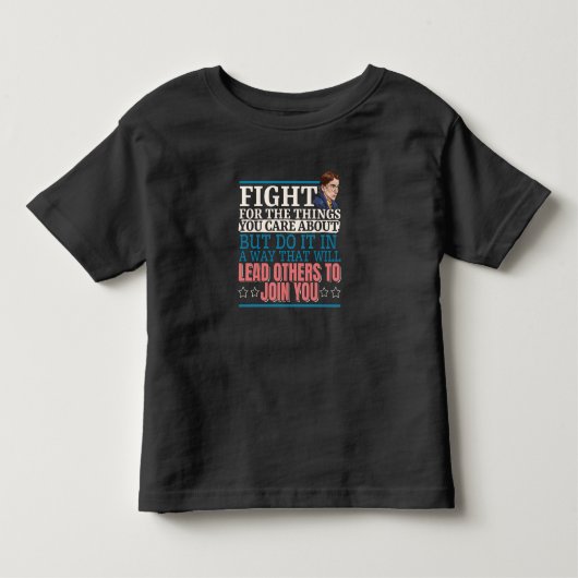 ルース・ベイダー・ギンズバーグに倣って トドラーTシャツ (正面)