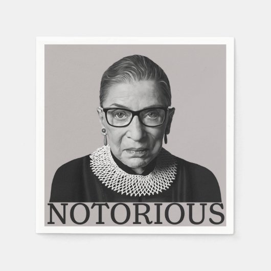 ルース・ベイダー・ギンズバーグ   スタンダードカクテルナプキン (正面)