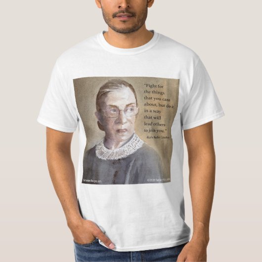ルース・ベイダー・ギンズバーグ 引用 Tシャツ (正面)