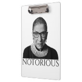 ルース・ベイダー・ギンズバーグ 白黒 Notorious クリップボード (左)