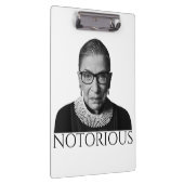 ルース・ベイダー・ギンズバーグ 白黒 Notorious クリップボード (右)