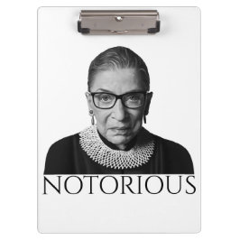 ルース・ベイダー・ギンズバーグ 白黒 Notorious クリップボード