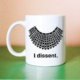 ルース・ベイダー・ギンズバーグ I Dissent RBG コラー コーヒーマグカップ