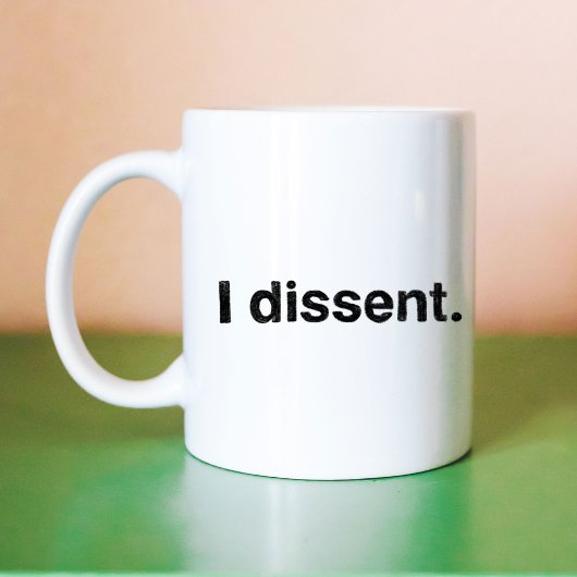 ルース・ベイダー・ギンズバーグ I Dissent RBG コーヒーマグカップ