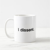 ルース・ベイダー・ギンズバーグ I Dissent RBG コーヒーマグカップ (左)