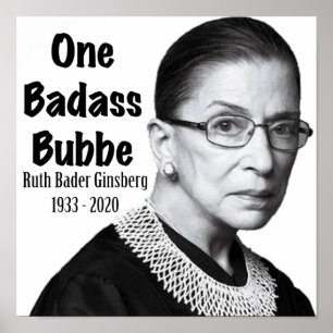 ルース・ベイダー・ギンズバーグ RBG 追悼 記念 敬愛 ブッベ ポスター