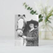 ルース・ローチと彼女の馬。 ポストカード (スタンド正面)