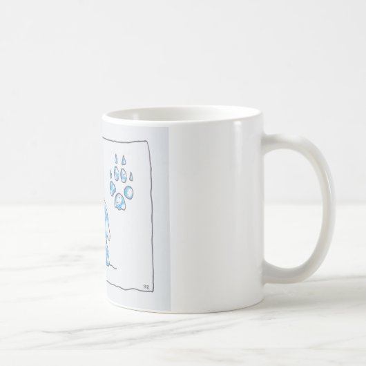 ルースI. Rubin著空のオオカミ1の足の景色 コーヒーマグカップ (右)