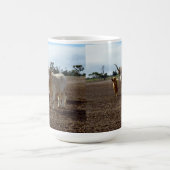 ルーズの牛:ハイランド牛の小麦ホイスト コーヒーマグカップ (中央)