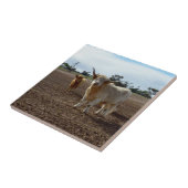 ルーズの牛:ハイランド牛の小麦ホイスト タイル (側面)