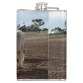 ルーズの牛：ハイランド牛の小麦ホイスト フラスク (裏面)