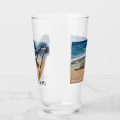 ルーズぶら下がったウミガメ、ビールグラス タンブラーグラス (左)