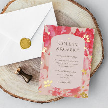 ルーズウォーター色ピンクフローラ金ゴールド