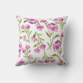 ルーズウォーター色花模様装飾用クッション クッション (裏面)