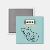 ルーズカセットテープのループ マグネット (正面/裏面)