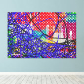 ルーズストリングキャンバス印刷 キャンバスプリント (インサイチュ (ウッドフロア))