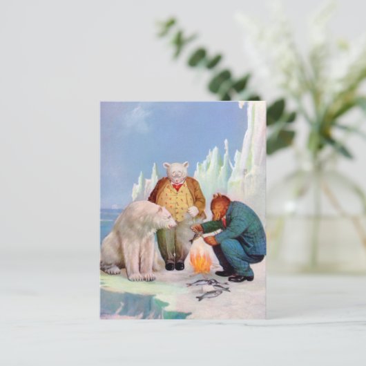 ルーズベルトくまはアラスカで採取することを行きます ポストカード (スタンド正面)