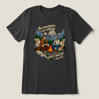 ルーズベルトとミューアのヨセミテコーリング トライブレンドTシャツ