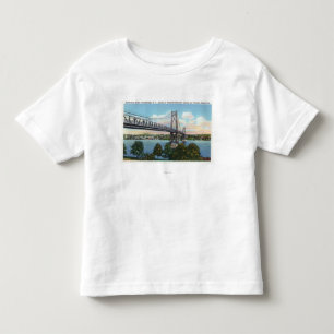 ルーズベルトの国民の歴史的への中間ハドソン橋 トドラーTシャツ