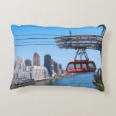 ルーズベルトの島の市街電車の枕 アクセントクッション (裏面)