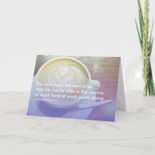 ルーズベルトの成功の引用文 カード (正面)