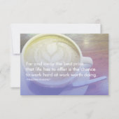 ルーズベルトの成功の引用文 招待状 (正面)