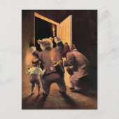 ルーズベルトはテディベアの探偵として生きている ポストカード (正面)