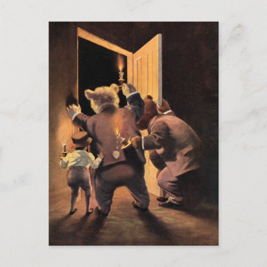 ルーズベルトはテディベアの探偵として生きている ポストカード (正面)