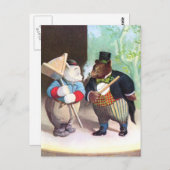 ルーズベルトはボードビルのステージに関係します ポストカード (正面/裏面)