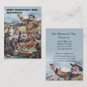 ルーズベルトは野性生物の歴史家の名刺を焼きます 名刺 (正面/裏面)