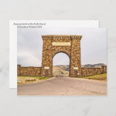 ルーズベルトアーチアットザノースエンドイエローストーン ポストカード (正面/裏面)