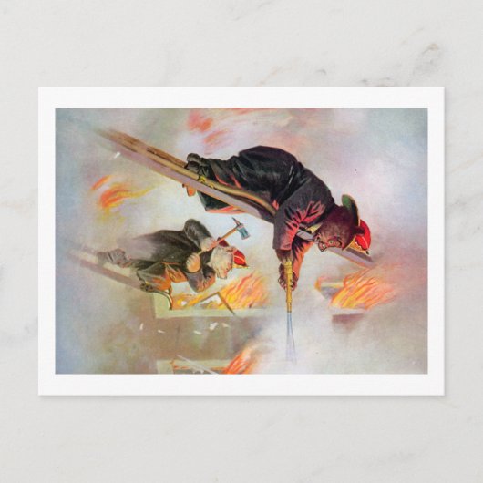 ルーズベルトベア消防士 ポストカード (正面)