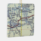 ルーズベルトユタヴィンテージの地図 セラミックオーナメント (右)