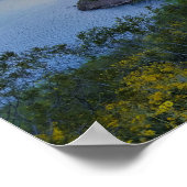 ルーズベルトレイクブリッジアリゾナ黄色のワイルドフラワー ポスター (角)