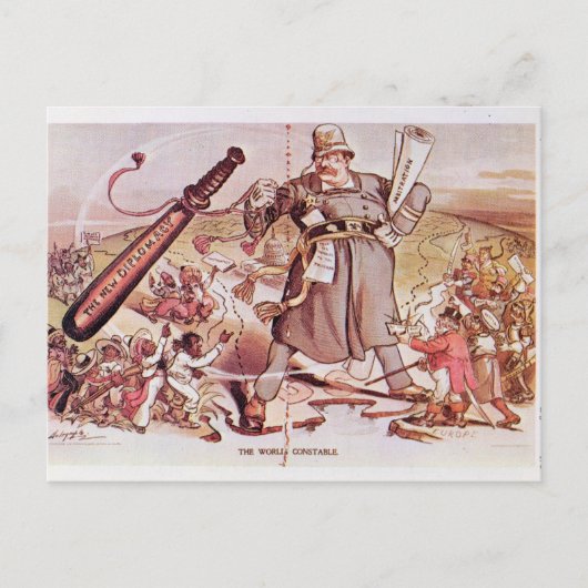 ルーズベルト大統領の漫画 ポストカード (正面)