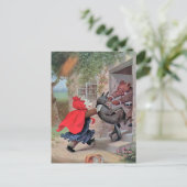 ルーズベルト遊は小さな赤い乗馬フードを支える ポストカード (スタンド正面)