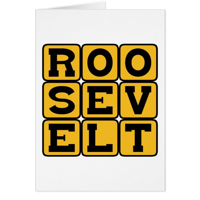 ルーズベルト、フランクリンまたはセオドア (正面)