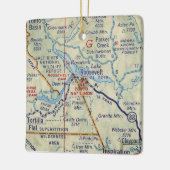 ルーズベルトAZヴィンテージマップ セラミックオーナメント (左)