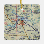 ルーズベルトAZヴィンテージマップ セラミックオーナメント (正面)