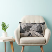 ルーズラフ花崗岩ロックランバー装飾用クッション ランバークッション (椅子)