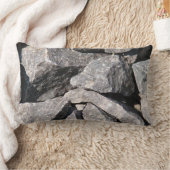 ルーズラフ花崗岩ロックランバー装飾用クッション ランバークッション (ブランケット)
