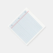 ルーズリーフランチペーパーナプキン新学期 スタンダードカクテルナプキン (角)