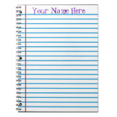 ルーズリーフ紙ノート ノートブック (正面)