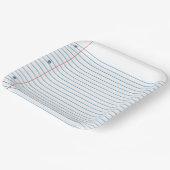 ルーズリーフ紙プレート新学期 ペーパープレート (傾斜あり)