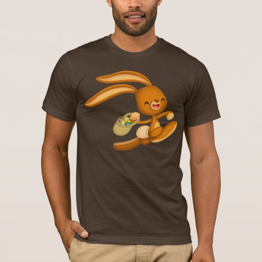 ルーズ!!マンガTシャツのバニー・イースター Tシャツ (正面)
