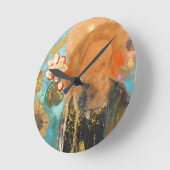 ルーセルの呼び起こし1912 (キャンバス上の油) ラウンド壁時計 (傾斜)