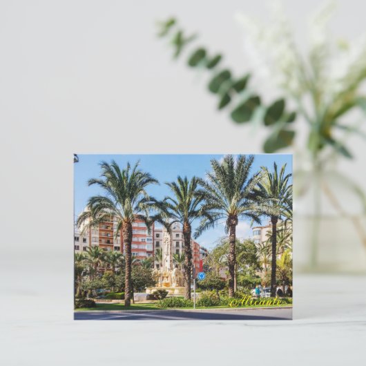 ルーセロのまわりにス・ラウンドアバウトのヤシ林 シーズンポストカード (スタンド正面)