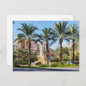 ルーセロのまわりにス・ラウンドアバウトのヤシ林 シーズンポストカード (正面/裏面)