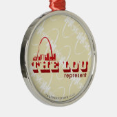 ルーセントルイスは表します メタルオーナメント (右)