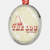 ルーセントルイスは表します メタルオーナメント (左)